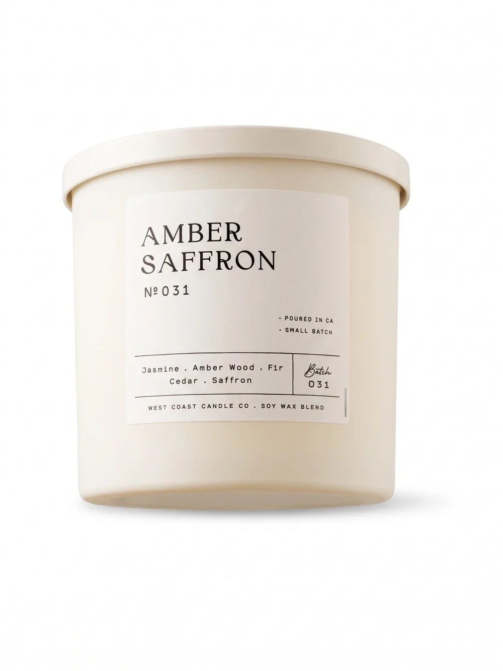 LEOBEN CO Viral XL 3 wick 28 oz. “AMBER SAFFRON” Vegan Soy Wax Blend Candle